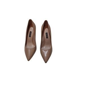 womens nine west heel pumps tatiana leather pointed toe pumps.